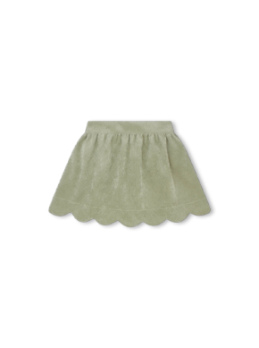 Lullaby - SWEETGRASS CORDUROY- green scallop skirt