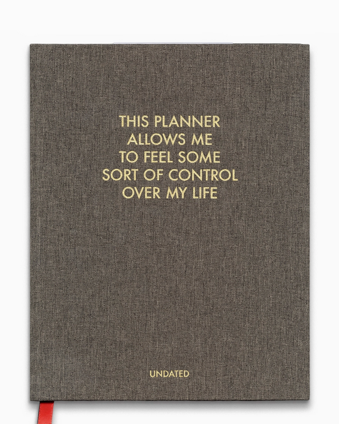This planner allows me to feel control undated planner by Mincing Mockingbird sold by Le Monkey House