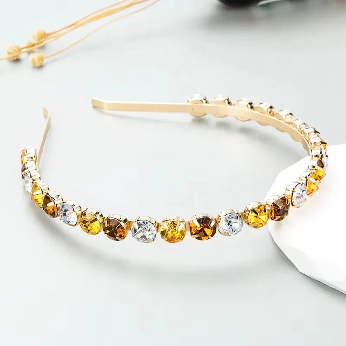 Wedding Hair Accessories - Colorful Crystal Bridal Headband