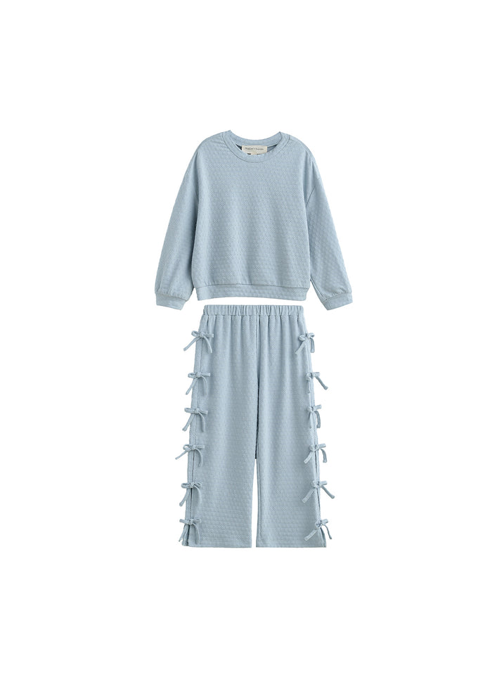Mabel & Honey Eva 2 Pc. Pant Set-Blue
