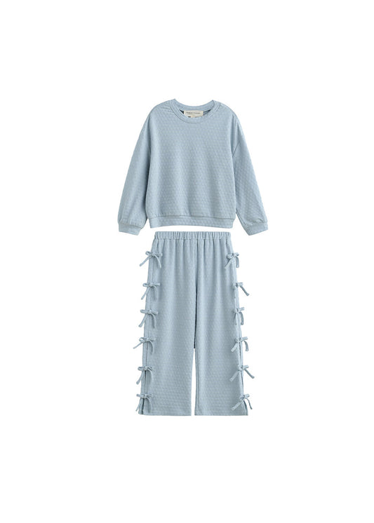 Mabel & Honey Eva 2 Pc. Pant Set-Blue