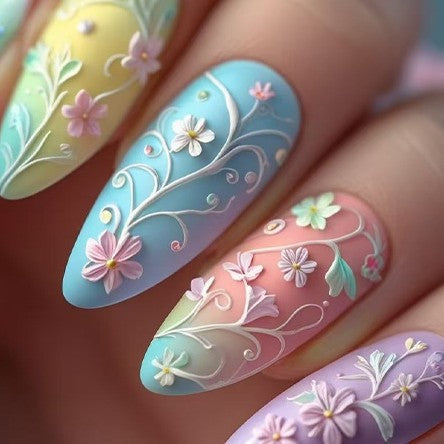 Macaron colorful flowers
