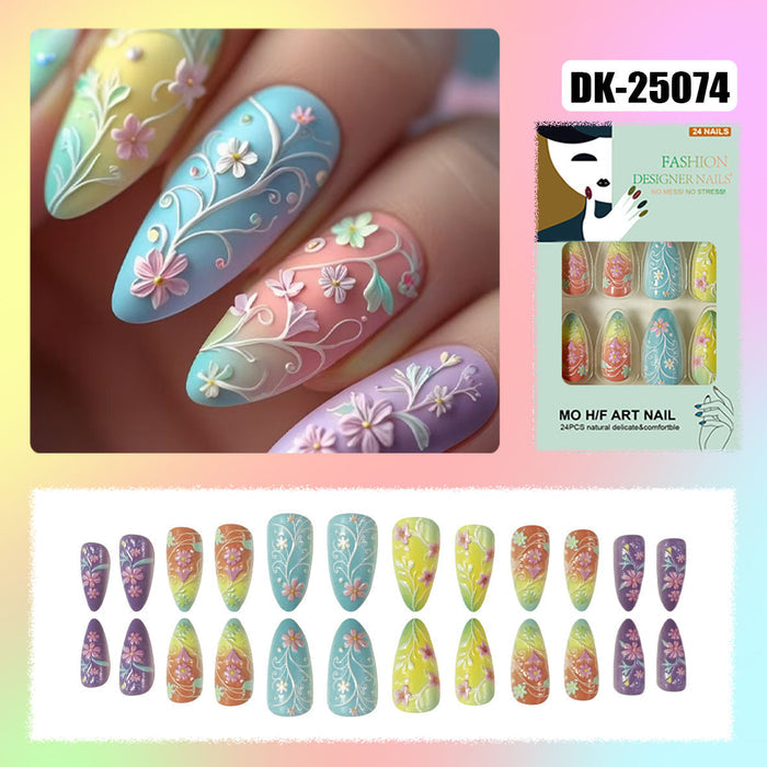 Macaron colorful flowers