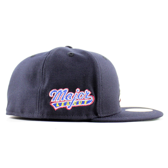 MAJOR LEAGUE Wild Thing New Era 59Fifty Fitted Hat (Navy Green Under Brim)