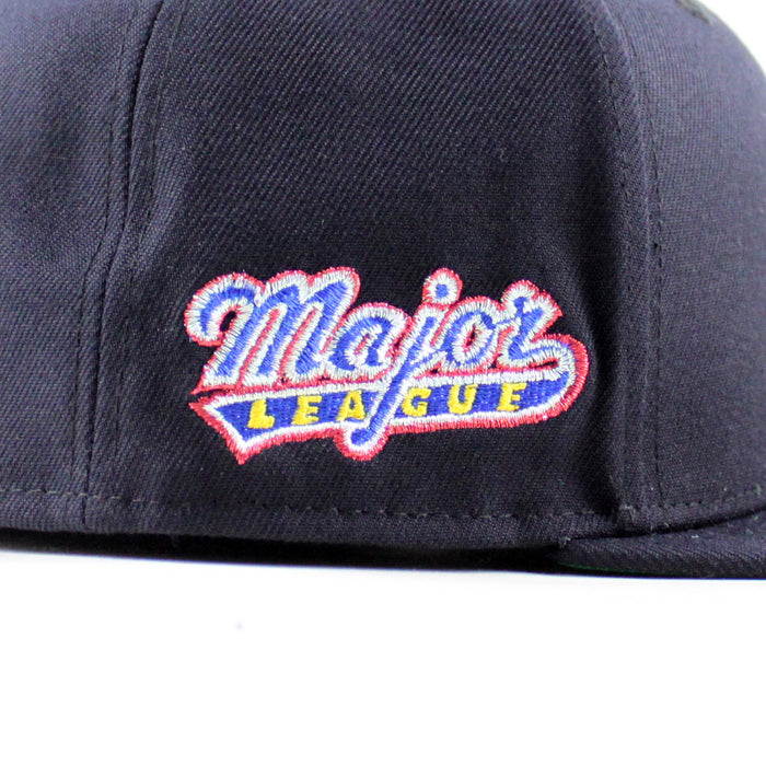 MAJOR LEAGUE Wild Thing New Era 59Fifty Fitted Hat (Navy Green Under Brim)
