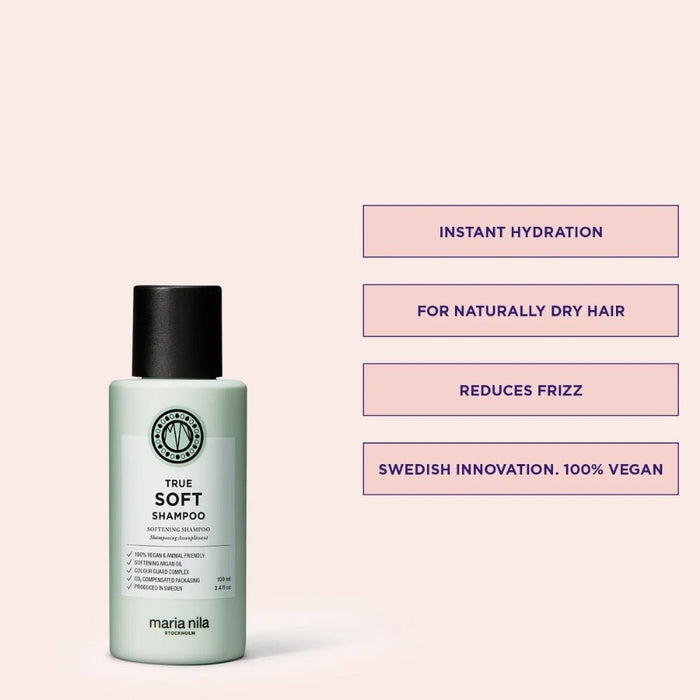 Maria Nila True Soft Travel Size Shampoo 100ml - Beauty Tribe