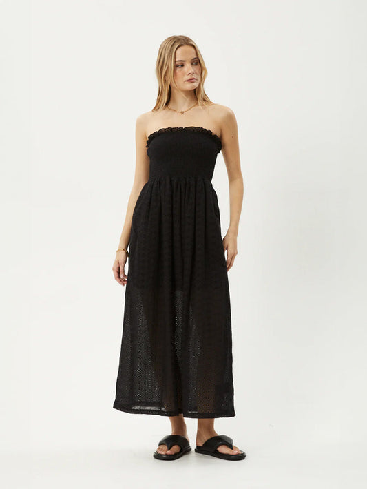 Marlow - Recycled Strapless Maxi Dress | Black-Image 1
