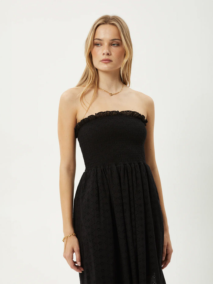 Marlow - Recycled Strapless Maxi Dress | Black-Image 4
