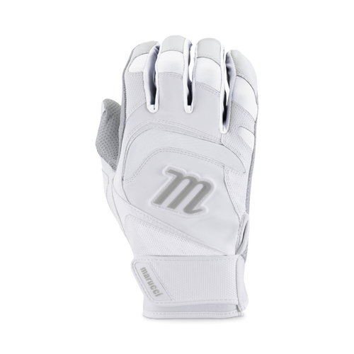 Marucci Men's Signature Batting Gloves Equipment MARUCCI White/White Small
