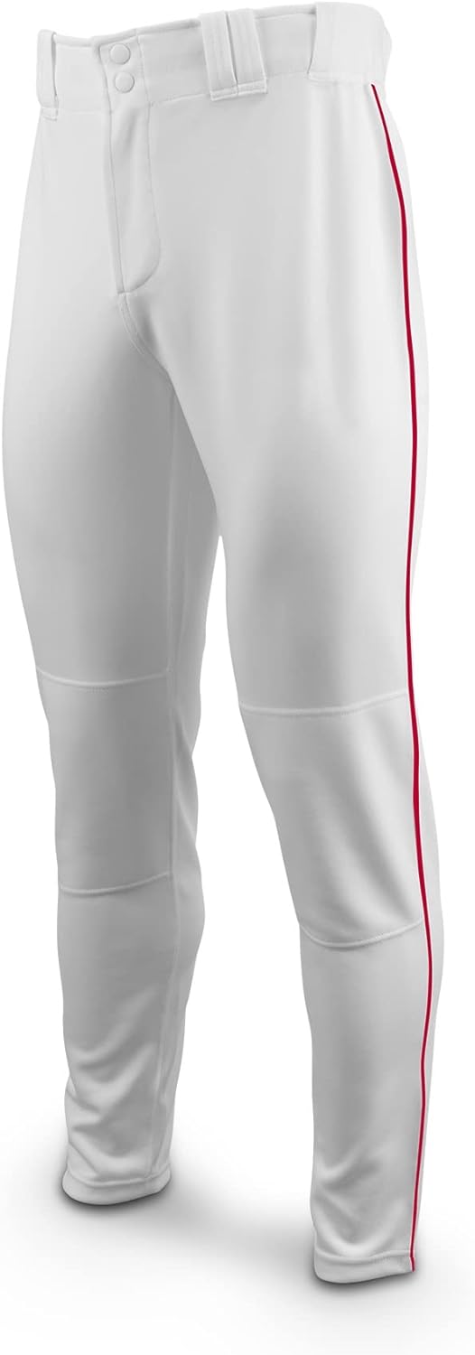 Marucci Youth Excel Full Length Piped Pant Apparel MARUCCI White/Red XSmall