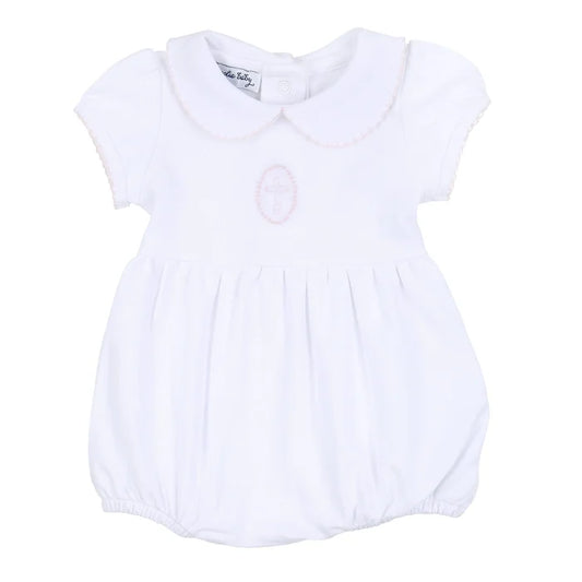 MB Blessed Embroidered Collared Bubble-Pink