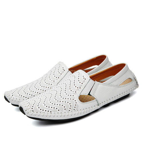 Men Fashion Leather Sandals Plus Size 45 46 47 Casual Slip-on Summer Shoes 5 Colors Size 38-47