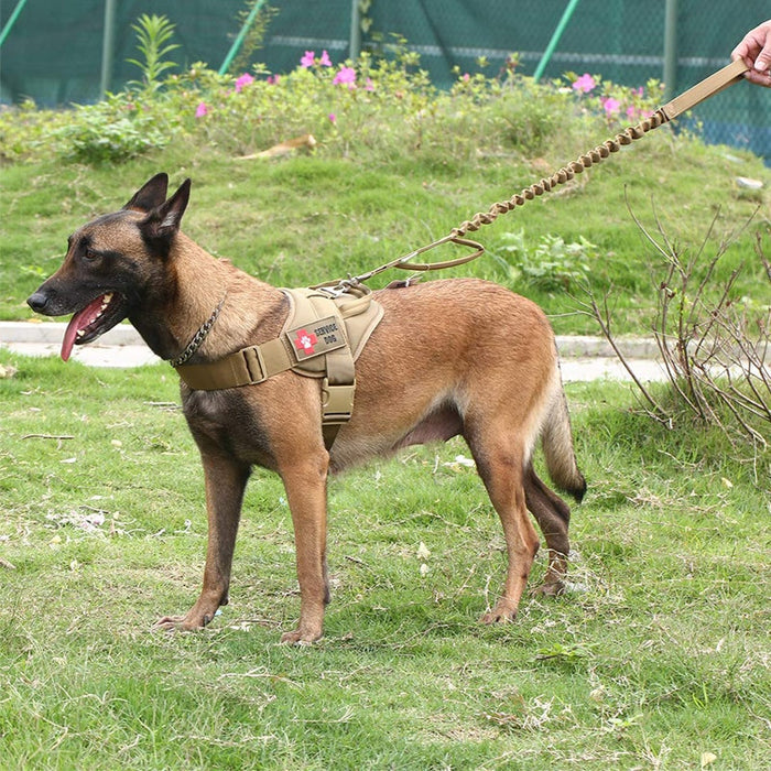 Military Tactical Dog Harness Patrol K9 Working Pet