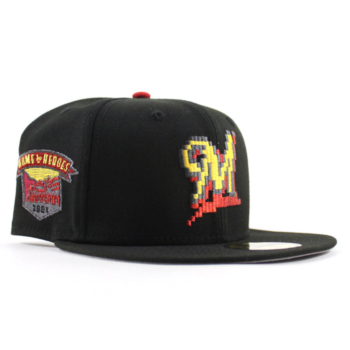 Milwaukee Brewers Home To Hero’s Patch New Era 59Fifty Fitted Hat (Black Gray Under Brim)