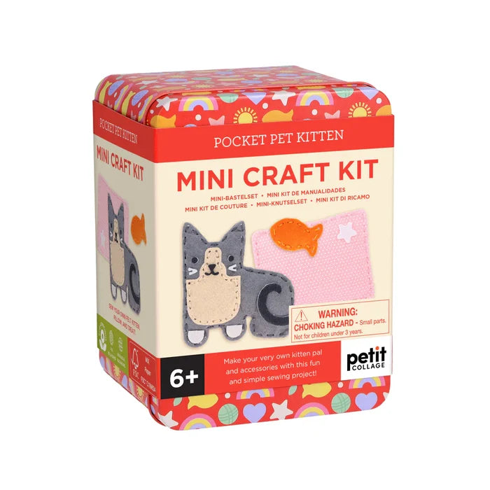 Petit Collage - Mini Craft Kit - Pocket Pet Kitten