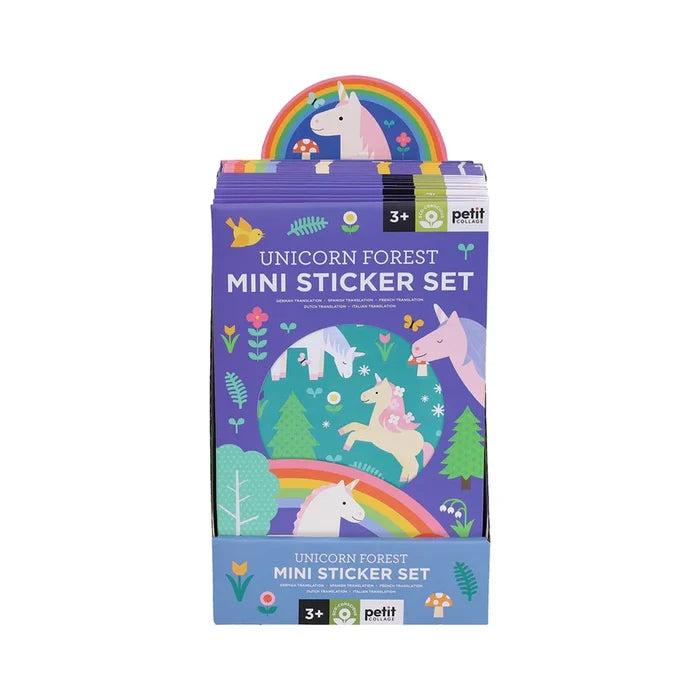 Petit Collage - Mini Sticker Set - Unicorn Forest