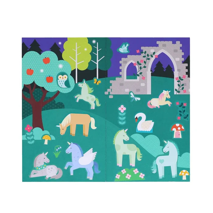 Petit Collage - Mini Sticker Set - Unicorn Forest - Content 2