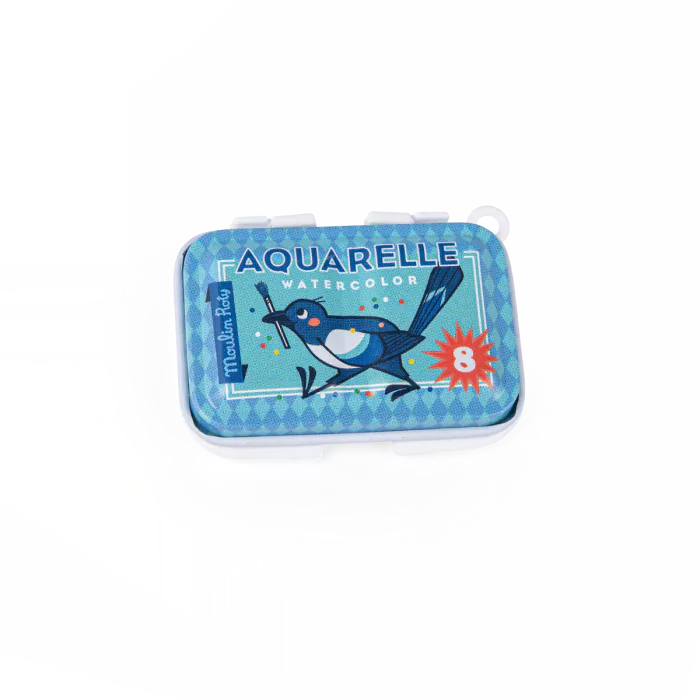 Mulin Roty - Mini Watercolour Palette - Blue