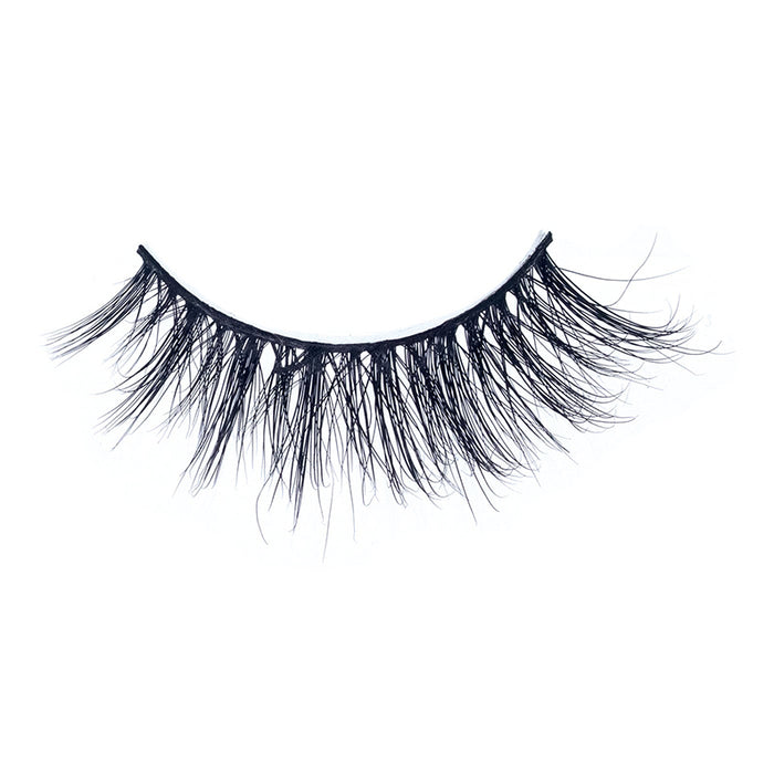 EBIN 3D mink cat lashes wispy voluminous black strip eyelash with tapered cat eye for dramatic makeup
