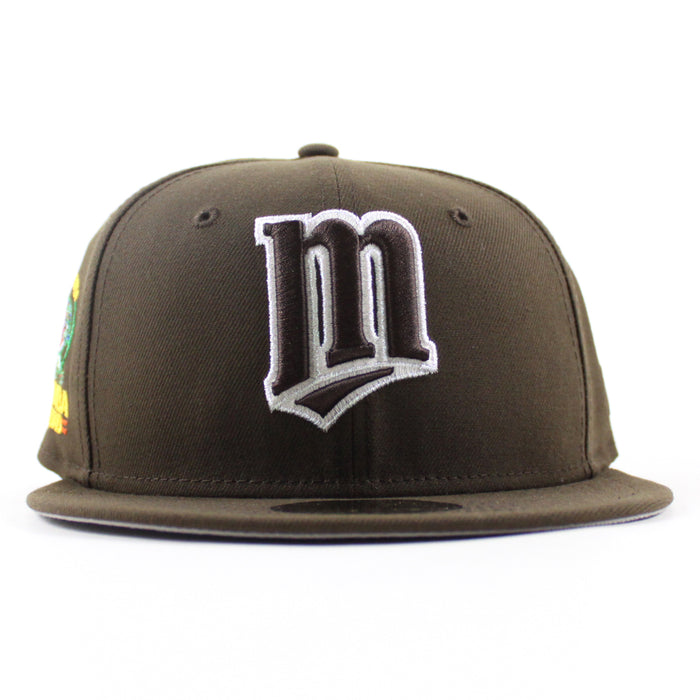 Minnesota Twins Bomba Squad New Era 59Fifty Fitted Hat (Walnut Gray Under Brim)