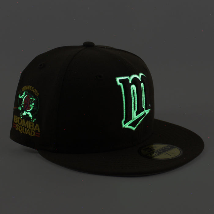 Minnesota Twins Bomba Squad New Era 59Fifty Fitted Hat (Walnut Gray Under Brim)
