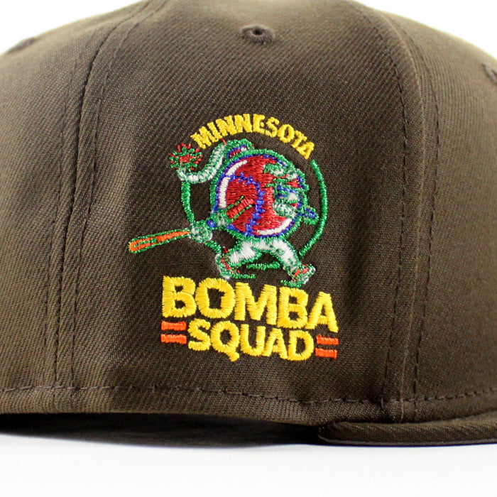 Minnesota Twins Bomba Squad New Era 59Fifty Fitted Hat (Walnut Gray Under Brim)