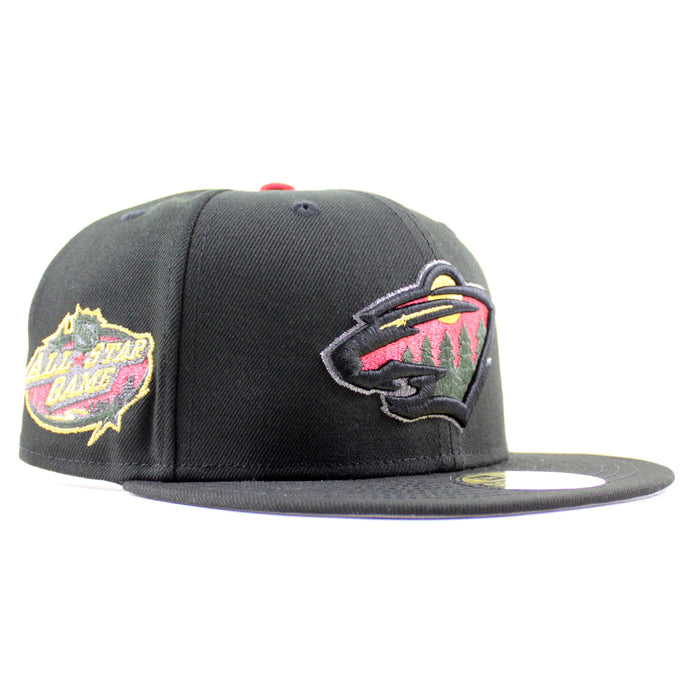 Minnesota Wild All Star Game New Era 59Fifty Fitted Hat (Black Gray Under brim)