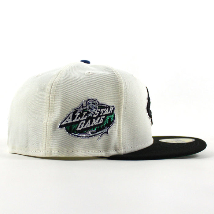 Minnesota Wild All Star Game New Era 59Fifty Fitted Hat (Chrome White Black Green Under brim)