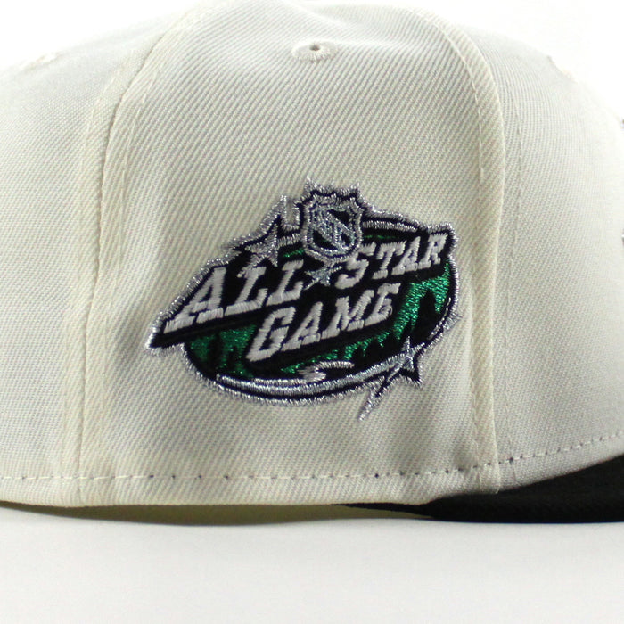 Minnesota Wild All Star Game New Era 59Fifty Fitted Hat (Chrome White Black Green Under brim)