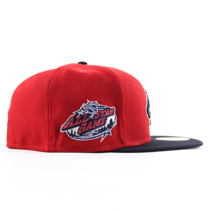 Minnesota Wild All Star Game New Era 59Fifty Fitted Hat (Scarlet Red Navy Gray Under brim)