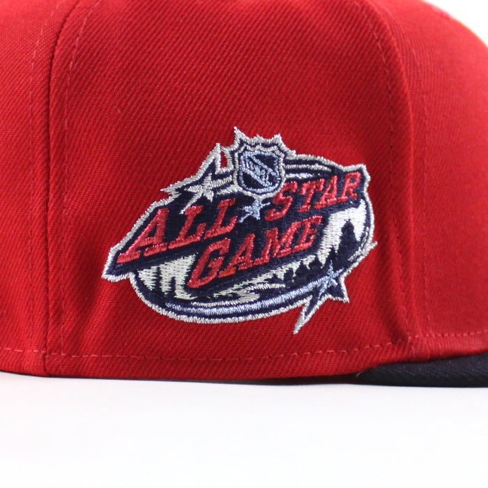 Minnesota Wild All Star Game New Era 59Fifty Fitted Hat (Scarlet Red Navy Gray Under brim)