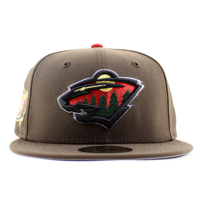 Minnesota Wild All Star Game New Era 59Fifty Fitted Hat (Walnut Gray Under brim)