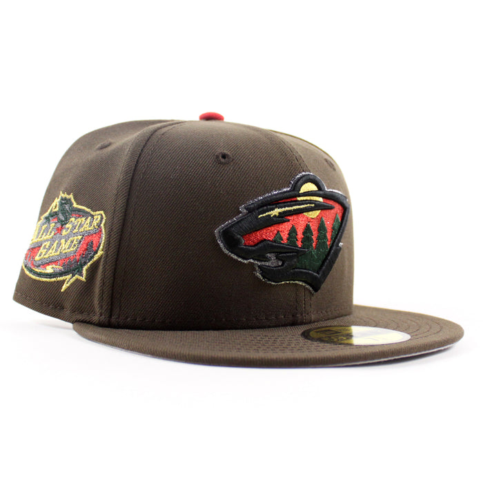 Minnesota Wild All Star Game New Era 59Fifty Fitted Hat (Walnut Gray Under brim)