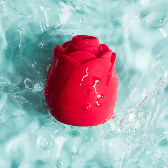 Pleasure air rose in water with blue background. 100% waterproof.