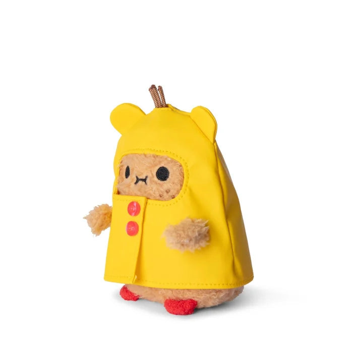Mouse Boots - Yellow Raincoat Ricespud Mini Sitting Plush Toy - Side Cut