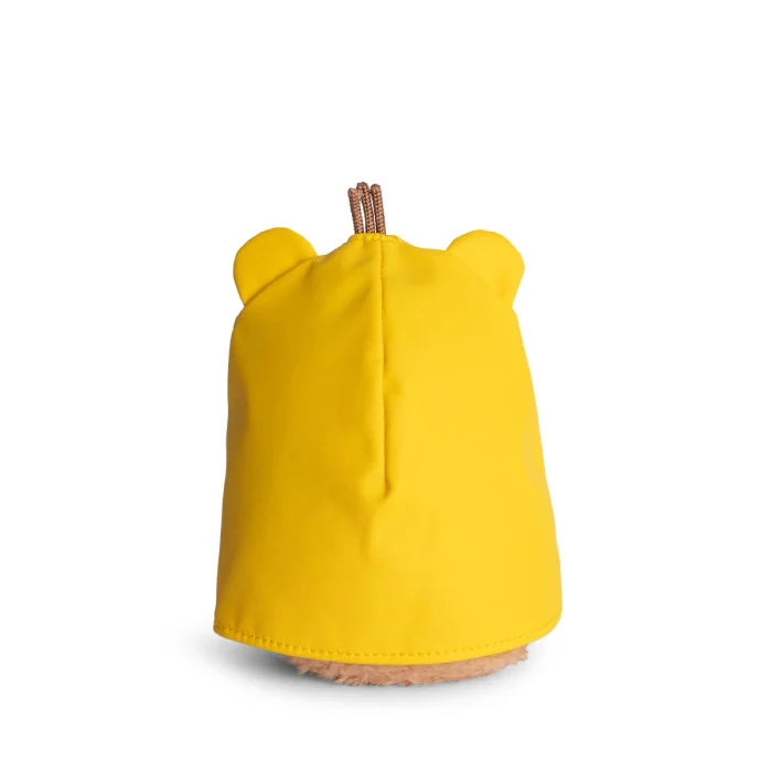 Mouse Boots - Yellow Raincoat Ricespud Mini Sitting Plush Toy - Back Cut