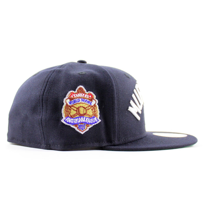 MURDERERS ROW New York Yankees 1927 World Series Game New Era 59Fifty Fitted Hat (Navy Green Under Brim)
