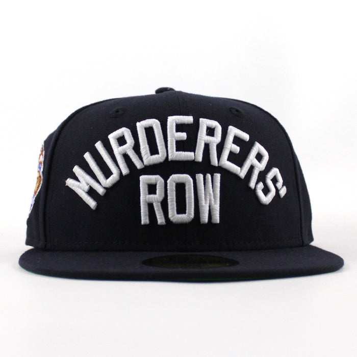 MURDERERS ROW New York Yankees 1927 World Series Game New Era 59Fifty Fitted Hat (Navy Green Under Brim)