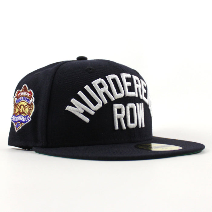 MURDERERS ROW New York Yankees 1927 World Series Game New Era 59Fifty Fitted Hat (Navy Green Under Brim)