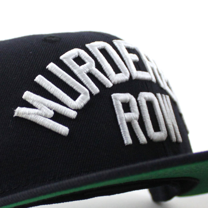 MURDERERS ROW New York Yankees 1927 World Series Game New Era 59Fifty Fitted Hat (Navy Green Under Brim)