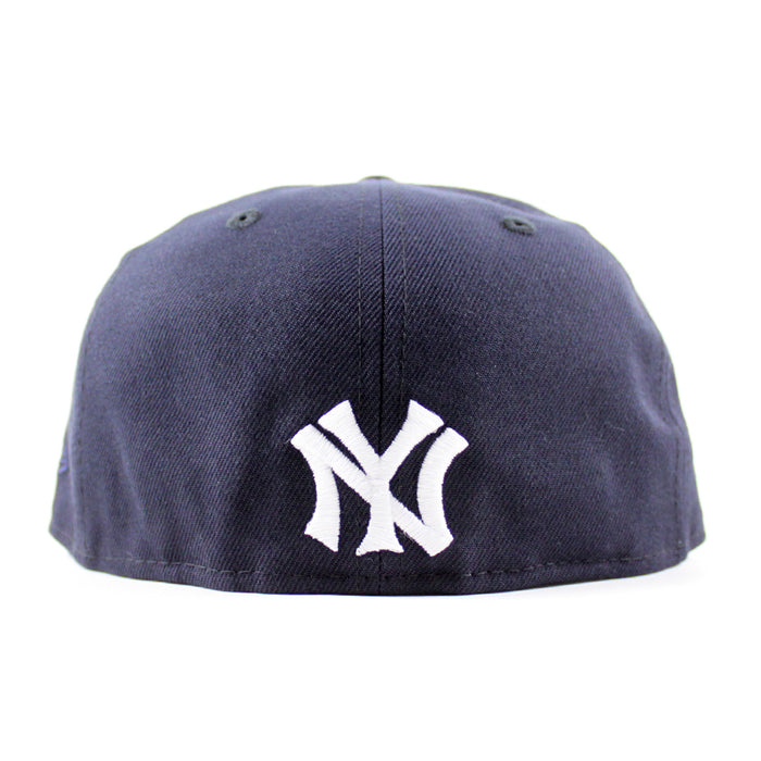 MURDERERS ROW New York Yankees 1927 World Series Game New Era 59Fifty Fitted Hat (Navy Green Under Brim)