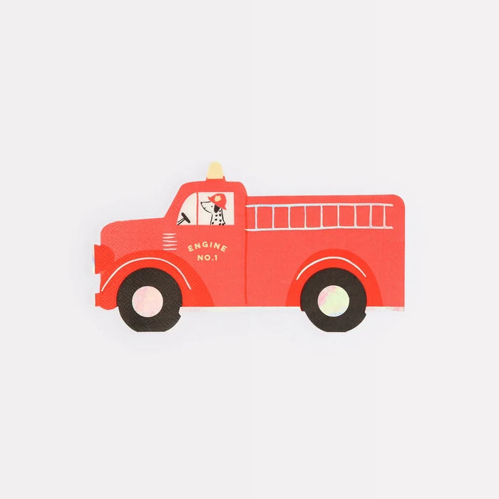 Meri Meri - Napkins - Fire Truck