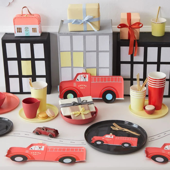 Meri Meri - Napkins - Fire Truck - Lifestyle Cut