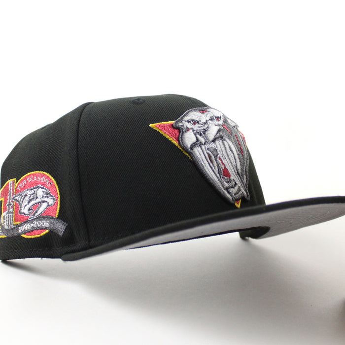 Nashville Predators 10 Years Patch  New Era 59Fifty Fitted Hat (Black Gray Under brim)