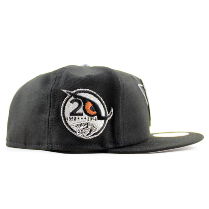 Nashville Predators 10 Years Patch  New Era 59Fifty Fitted Hat (Black Gray Under brim)