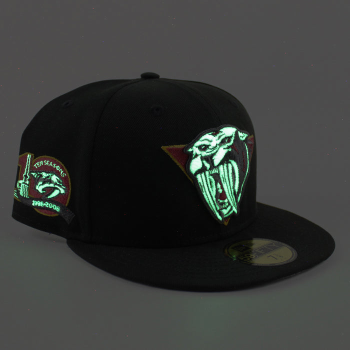 Nashville Predators 10 Years Patch  New Era 59Fifty Fitted Hat (Black Gray Under brim)