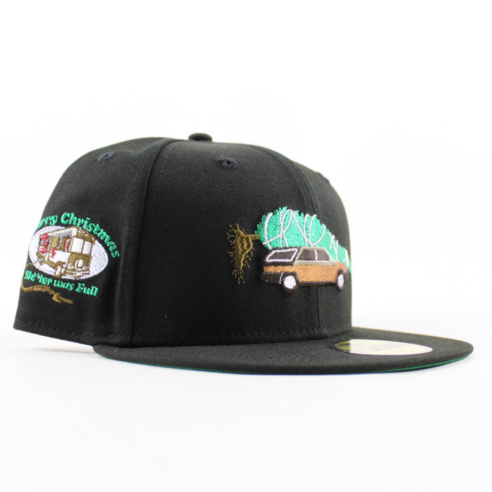 National Lampoon's Christmas Vacation 1989 New Era 59Fifty Fitted Hat (Black Green Under Brim)
