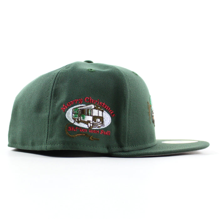 National Lampoon's Christmas Vacation 1989 New Era 59Fifty Fitted Hat (Pine Green Gray Under Brim)