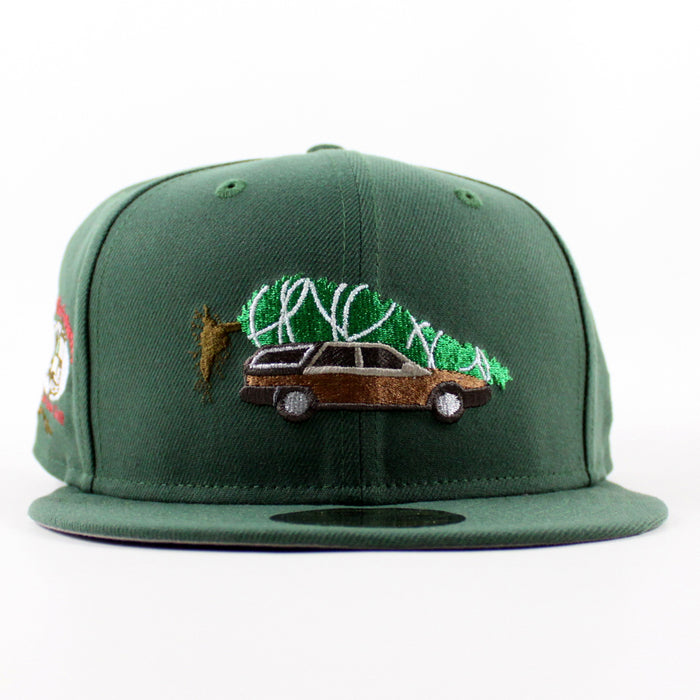 National Lampoon's Christmas Vacation 1989 New Era 59Fifty Fitted Hat (Pine Green Gray Under Brim)