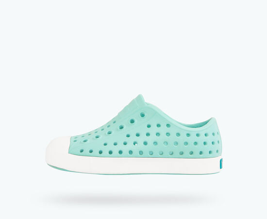 Native Jefferson Junior Footwear Native Footwear Hydrangea Blue/Shell White J1